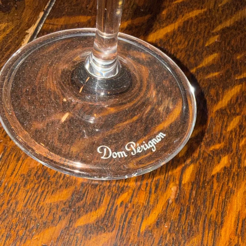 Dom Pérignon Champagne Clear Crystal Flutes - Set of 4